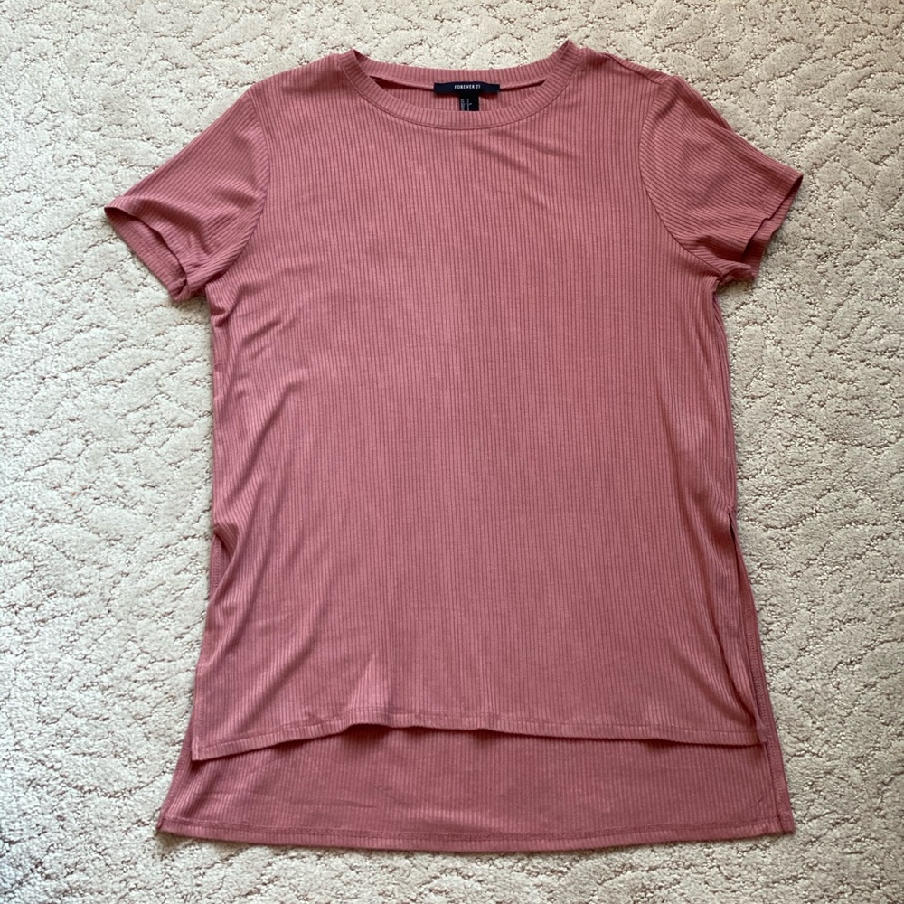 high low short sleeve top